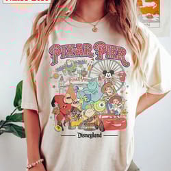 vintage pixar pier disneyland shirt, disneyland pixar fest 2024 shirt,