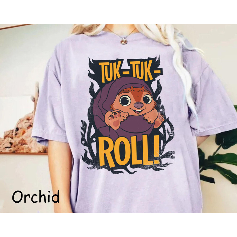 Cute Tuk-Tuk Roll Raya And The Last Dragon Comfort Colors Shirt, Retro.jpg