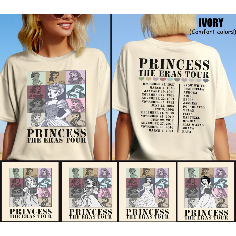 Disney Princess Eras Tour Comfort Colors Shirt, Matching Princess Shir.jpg