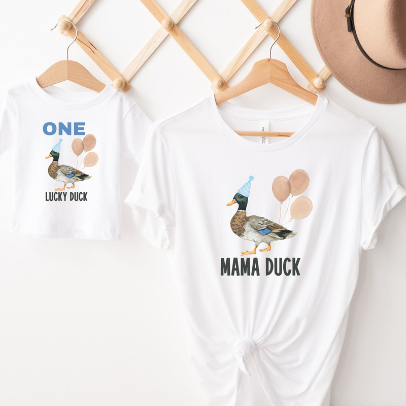 ONE Lucky Duck Matching Family Birthday Shirts, 1st Birthday Shirt, Du.jpg