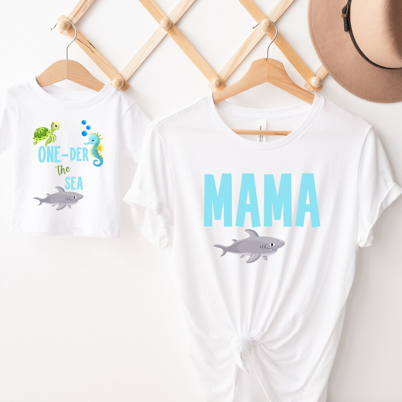 Oneder The Sea Birthday Shirt, Oneder The Sea Birthday Party, Shark Pa.jpg