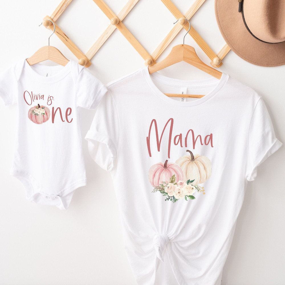 Pink Pumpkin Birthday Family Shirts, Pumpkin 1st Birthday Outfit, Matc.jpg