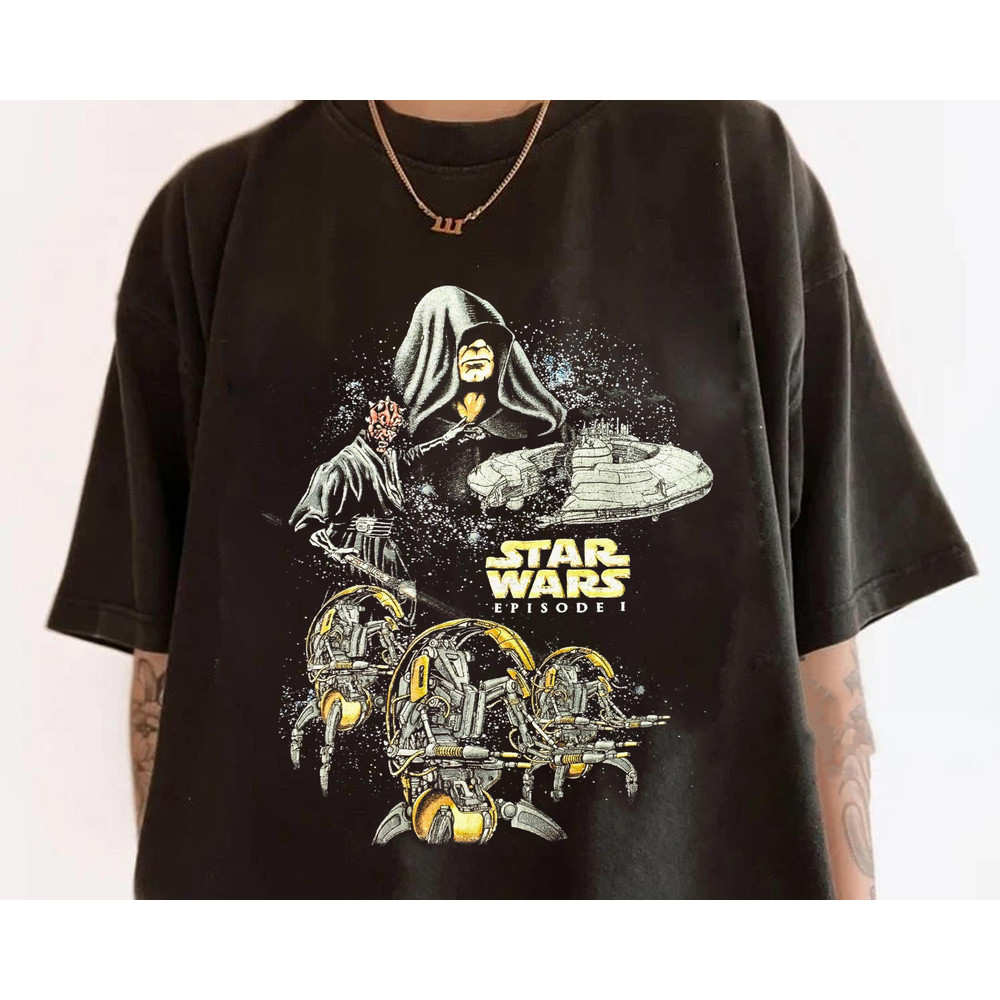 Retro Star Wars Episode I Darth Vader Luke Han Solo Comfort Colors Shi.jpg