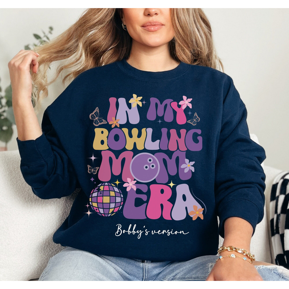 Bowling mom sweatshirt Personalized, Bowling theme Birthday Mom party,.jpg