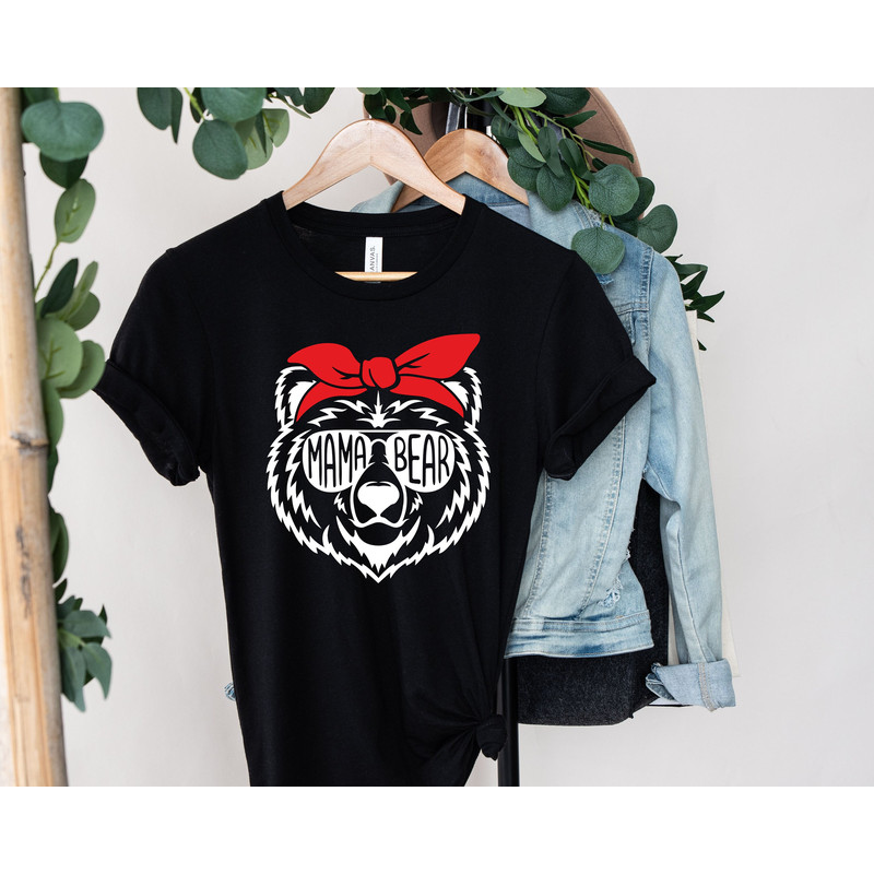 Mama Bear Sunglasses Shirt, Mom Shirt, Mothers Day Gift, Gift for her, Gift for Mother, Shirt for Women, Valentine Shirt.jpg