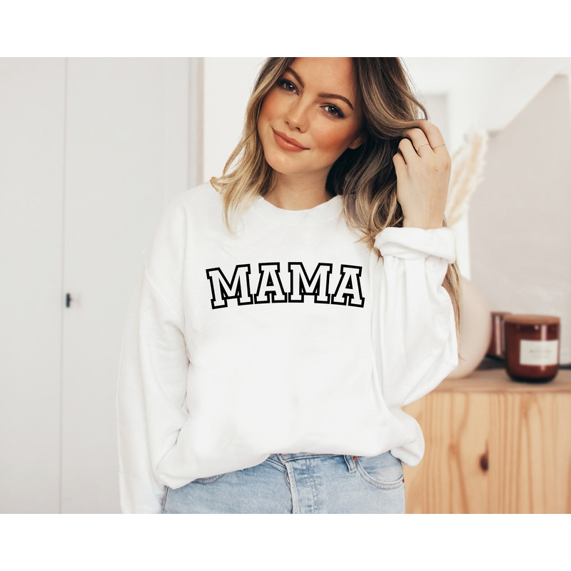 Mama Sweatshirt with Kid Names on Sleeve, Mothers Day Gift, Birthday Gift for Mom, New Mom Gift, Minimalist Cool Mom Tee.jpg