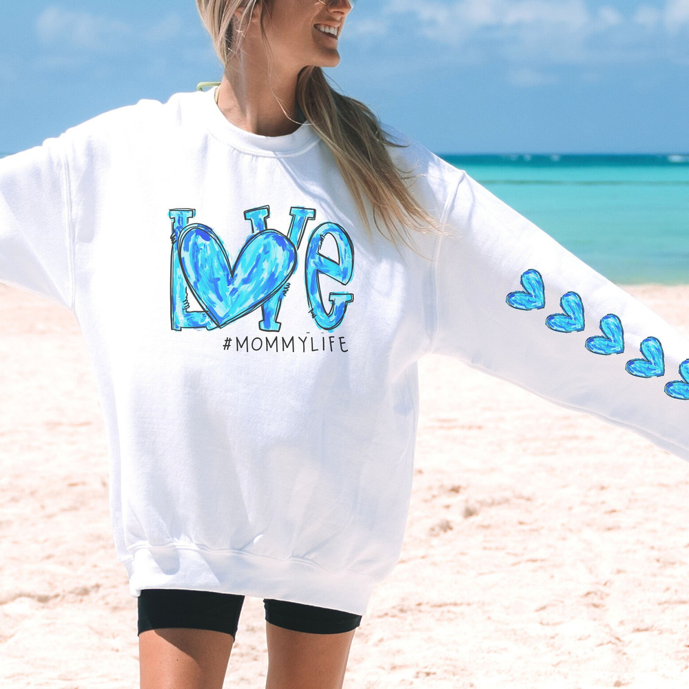 Personalized Mimi Sweatshirt Grandmother Names on Sleeve, Mothers Day.jpg