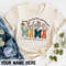 Retro Floral Mama T-Shirt, Personalized Mom Shirt With Kids Names, Mam.jpg