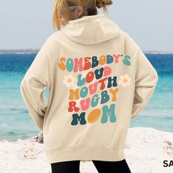 rugby mom sweatshirt, rugby mom present, sports rugby mama shirt, funn