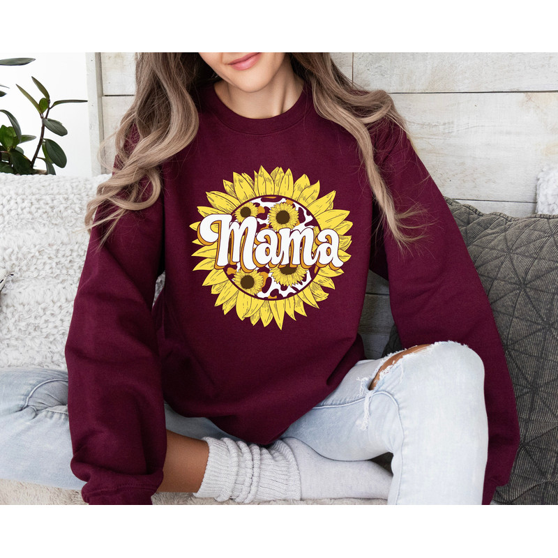 Sunflower Mother Sweatshirt, Mama Shirt, Love mothers Day Shirt, Mom Mama Mommy Love Shirt, Mothers Day Crewneck, Mother.jpg