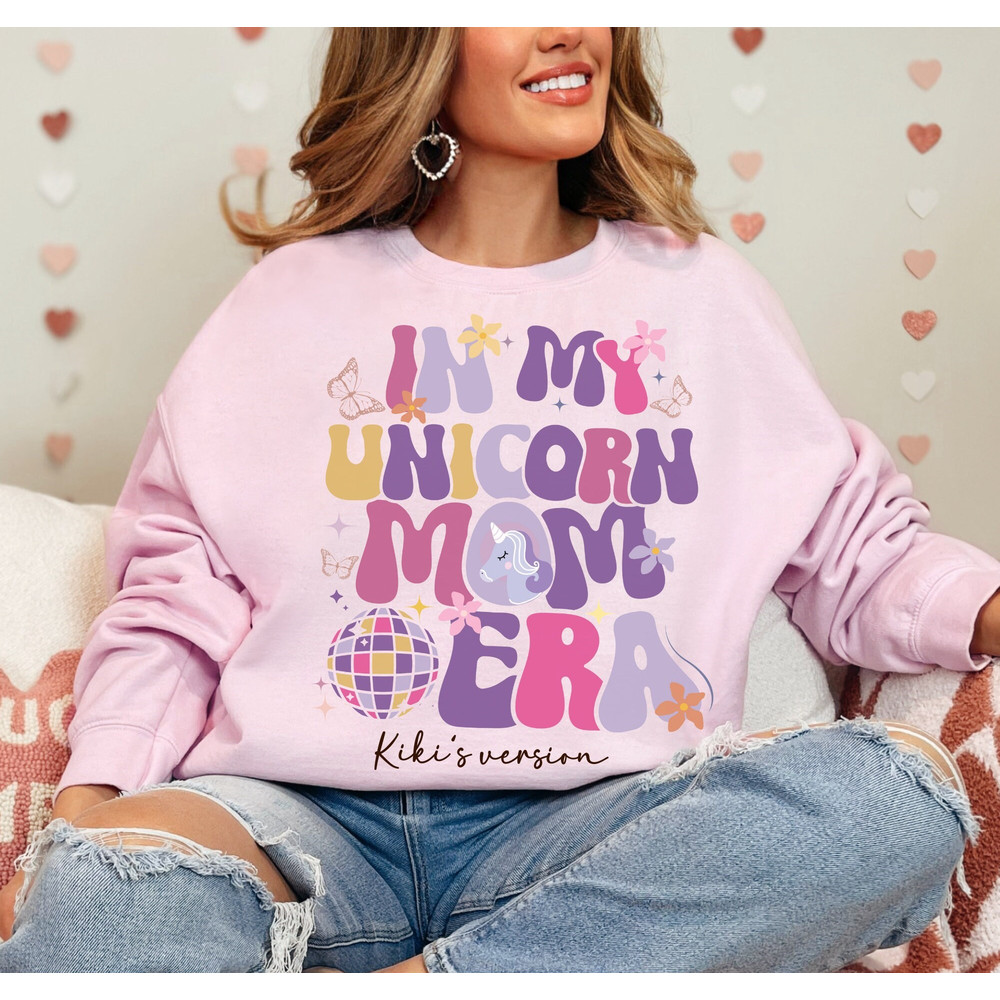 Unicorn mom sweatshirt Personalized, Unicorn theme girl Birthday Mom p.jpg