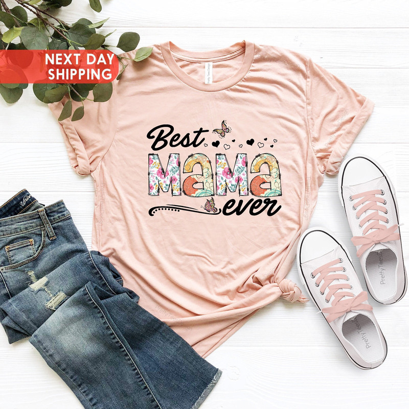 Best Mama Shirt, Flower Mom Shirt, Mom Life Shirt, Mommy Shirt, Best M.jpg