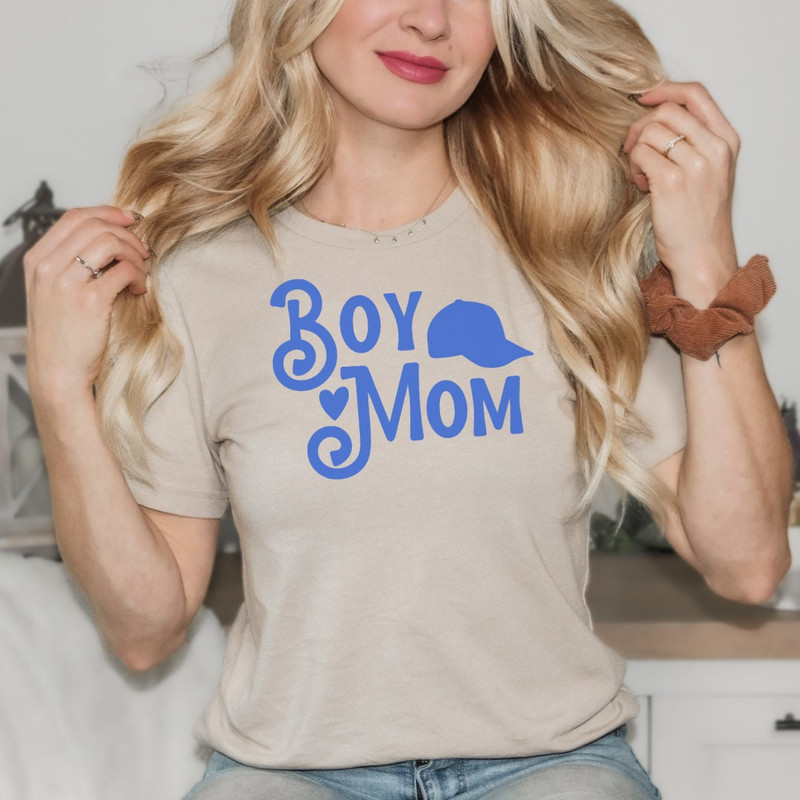 Boy Mom Shirt Baseball Cap Mom Shirt Blue Boy Mama Shirt Gift For Mom.jpg