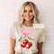 Coquette Cherry and Bow T-Shirt, Cute Cherries Shirt, Sweet Cherry Tee.jpg