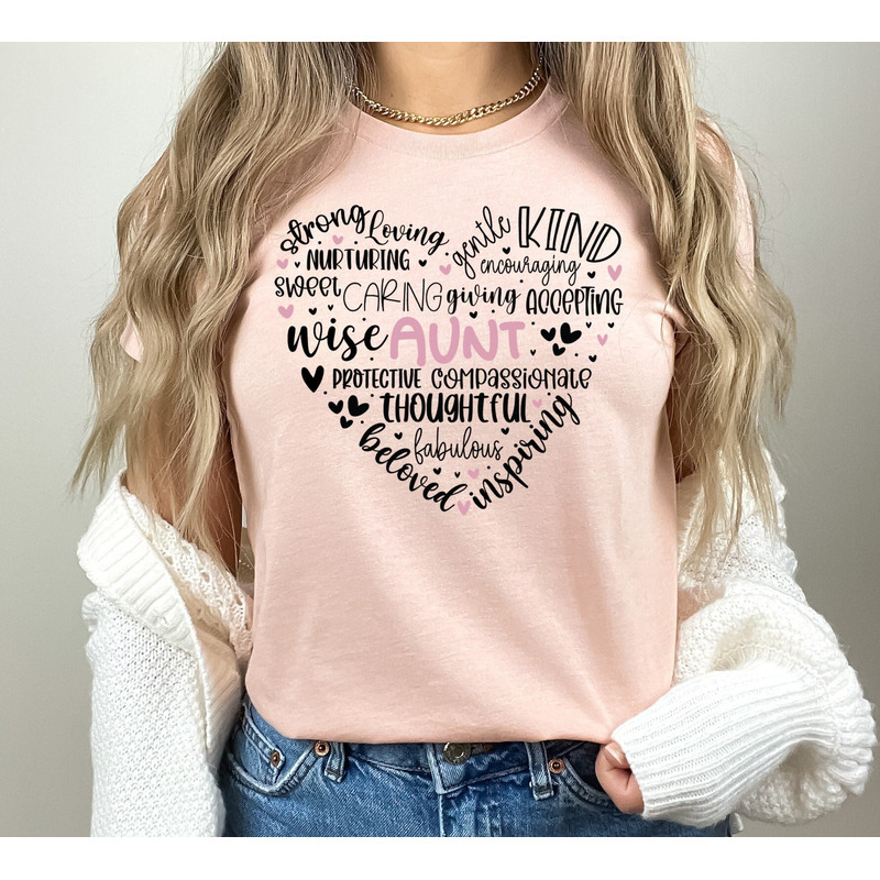 Loving Aunt Shirt, Mothers Day Gift, Gift For Auntie, Gift From Nephe.jpg