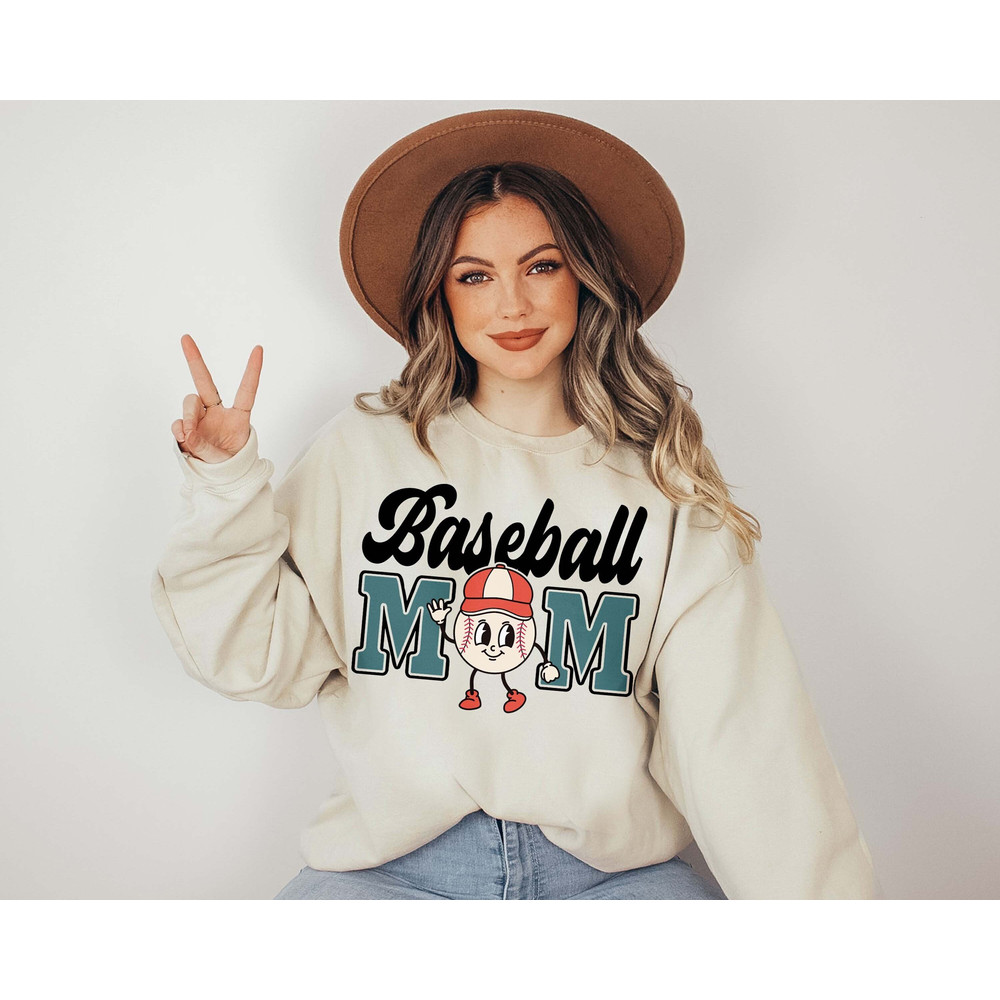Mama Sweatshirt, Game Day Baseball, Baseball Mom Gift, Mom Baseball Te.jpg