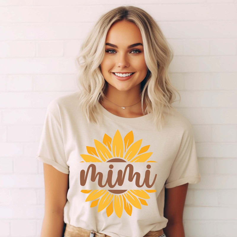 Mimi Shirt, Sunflower Mimi Tee, Mama Love T-Shirt, Retro Love Mother T.jpg