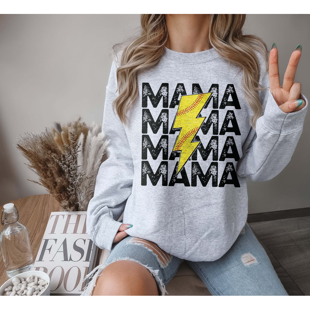 Softball Mom Tee, Distressed Softball, Softball Game Day, Softball Tear.jpg