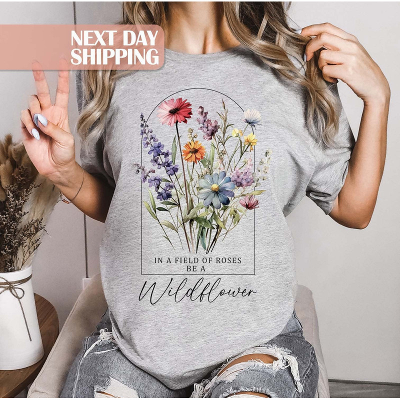 Floral Mom Shirt, Nature Lover Shirt, Boho Floral Shirt, Moms Garden G.jpg