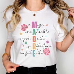 madre shirt, madre definition shirt, spanish mom sweater, latina mama
