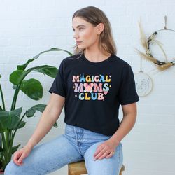 magical moms club, happiest mama on earth shirt, matching mouse ear, c