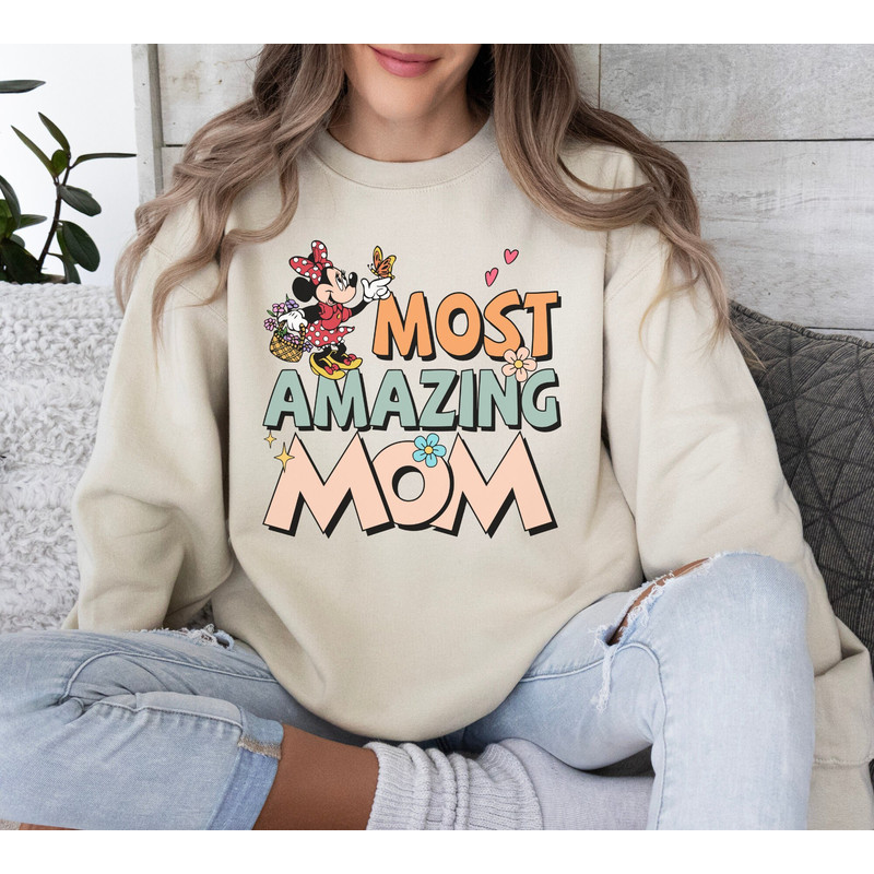 Minnie Most Amazing Mom Retro Sweatshirt, Minnie Mouse Mom Shirt, Magi.jpg