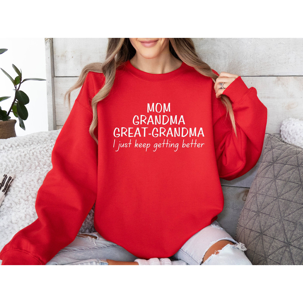 Mom Grandma Great Grandma Sweatshirt, Grandma Shirt, Pregnancy Announc.jpg