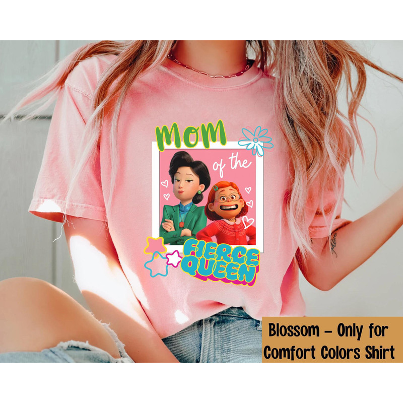 Turning Red Mei Ming Mom the Fierce Queen Comfort Colors T-shirt, Retr.jpg