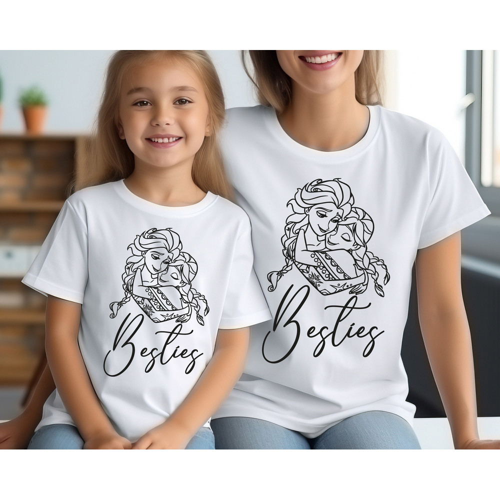Besties Disney Shirt, Princess Elsa T-Shirt, Princess Anna Shirt, Elsa Queen.jpg