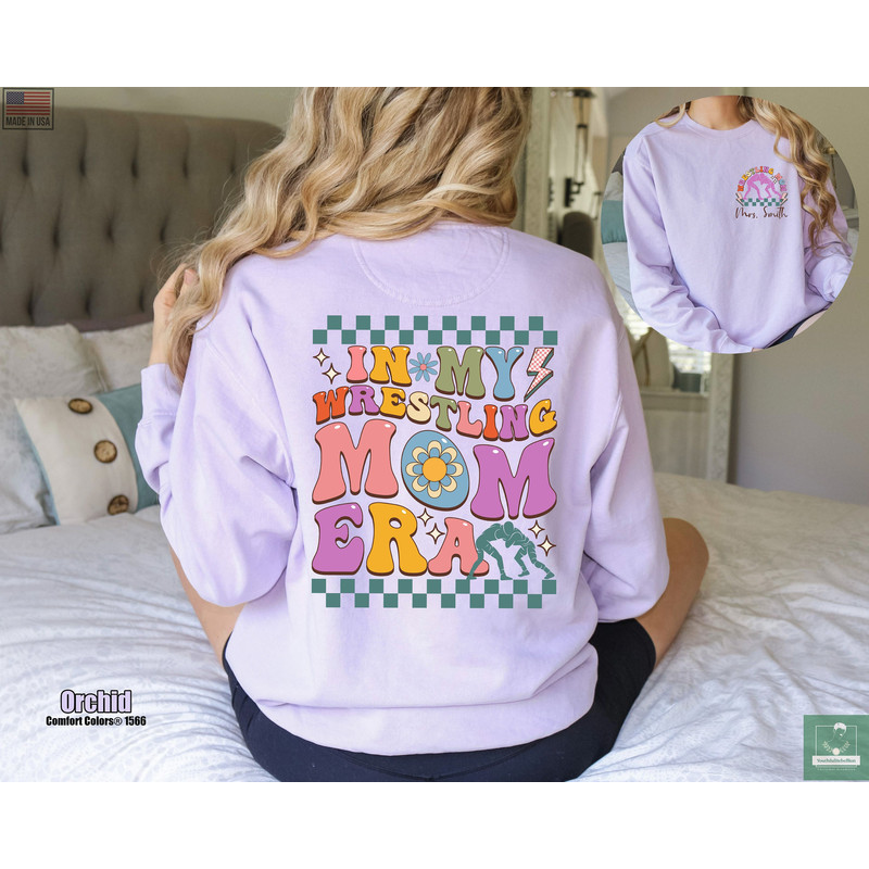 Custom Wrestling Mom Comfort Colors Sweatshirt, In My Wrestling Mom Er.jpg