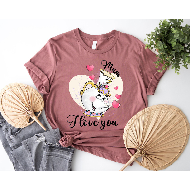Disney Mom Shirt, Beauty and the Beast Tee, Chip And Mrs. Potts T-shir.jpg