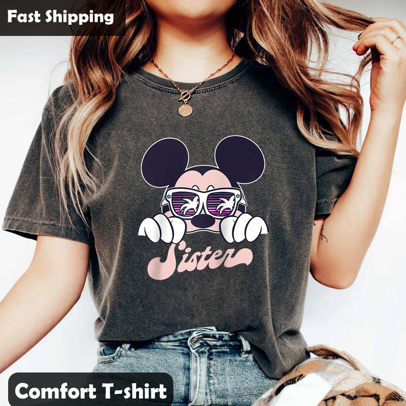 Disneyyy Mickey Sister Summer Vibes Shirt, Mickey Sunglasses Shirt, Mi.jpg