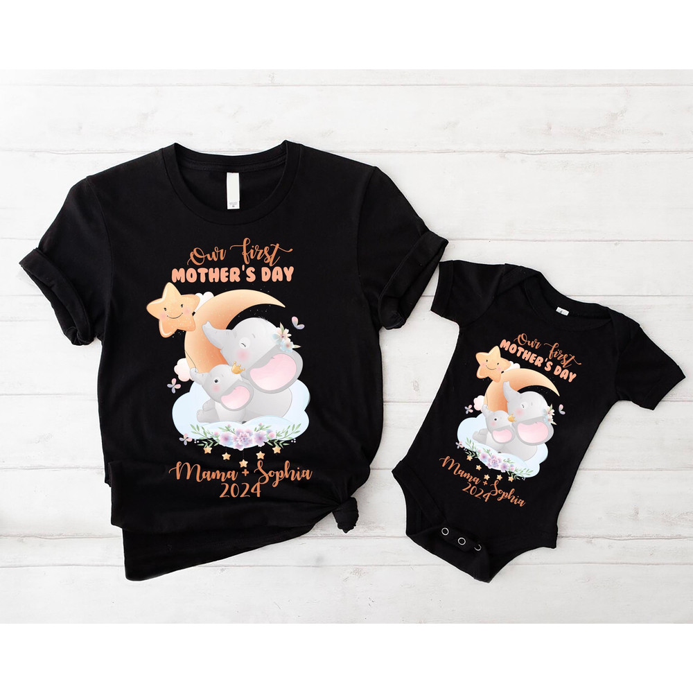 Duck First Mothers Day Mommy and Me Set, Custom Mothers Day Tees, Mommy and Baby Outfit, Matching Mom and Baby Shirt.jpg