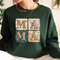 Floral Mama T-Shirt With Embroidery Look, Mama Sweatshirt, Floral Mom.jpg