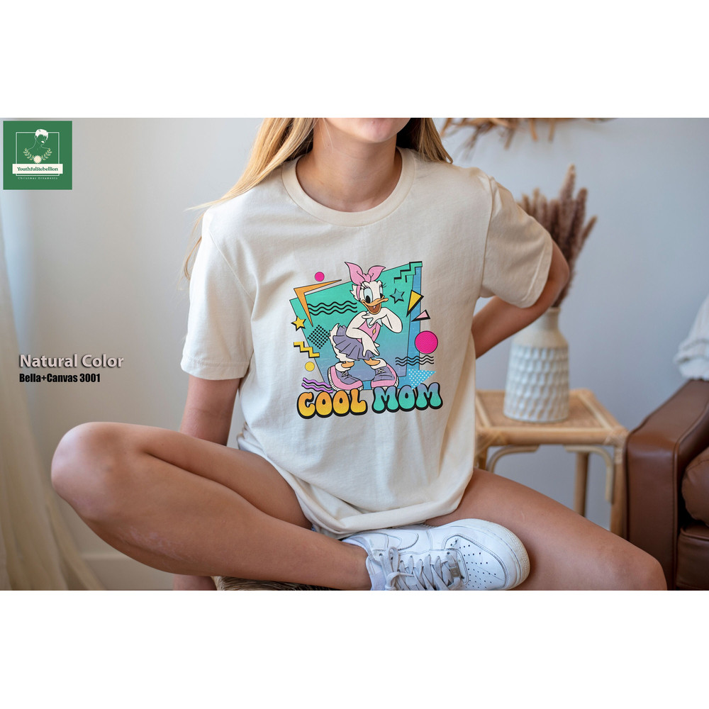 Retro 90s Daisy Duck Cool Mom Shirt, Vintage Disneyland Mothers Day T-.jpg