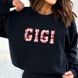 strawberry gigi sweatshirt, strawberry sweater for gigi, mothers day