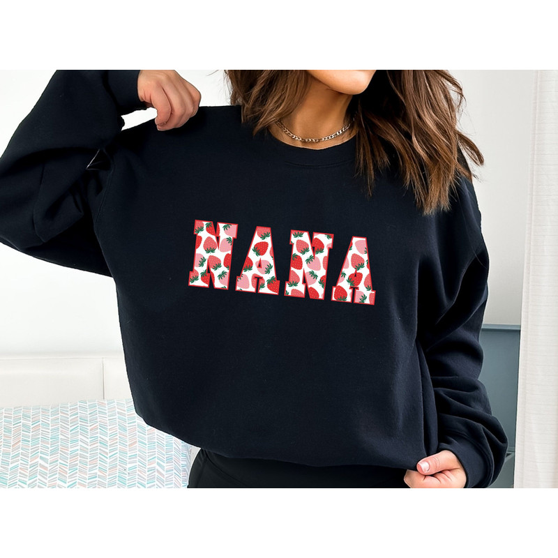 Strawberry Nana Sweatshirt, Strawberry Sweater for Nana, Mothers Day G.jpg