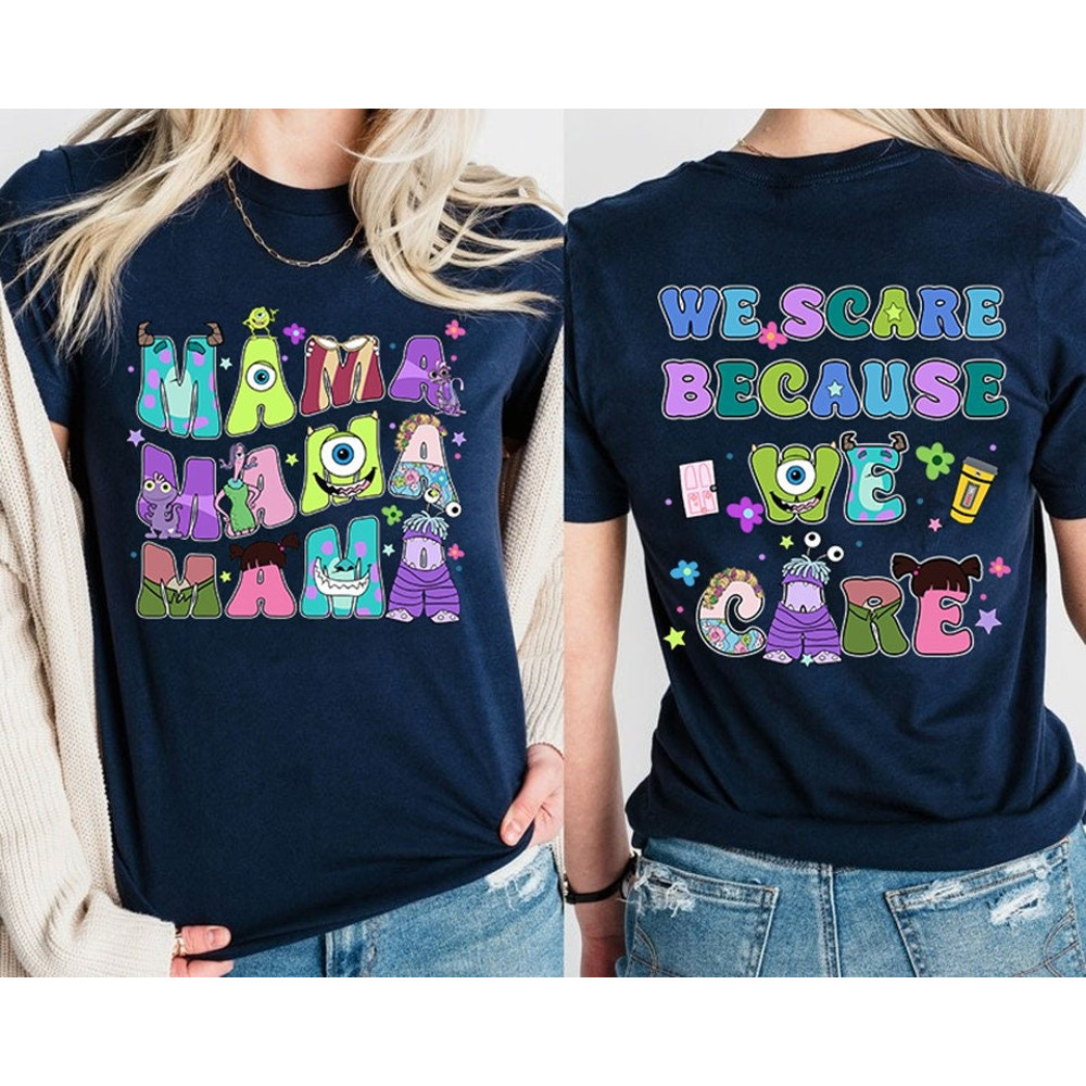 Two Sided Vintage Disneyland Monster Inc Mama Sweatshirt, Disneyland M.jpg
