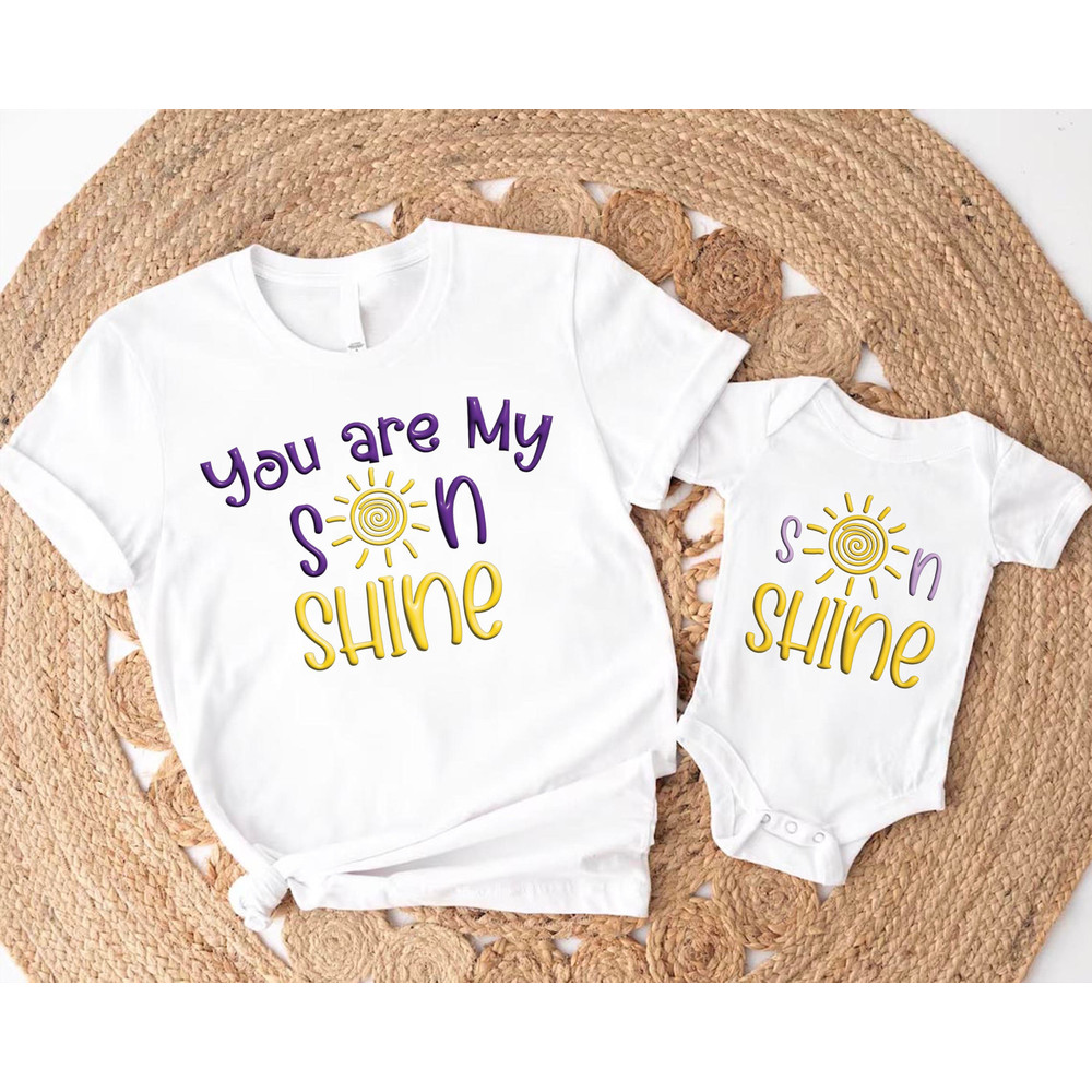 You Are My Sunshine Shirts, Little Sunshine Shirt, Mommy and Baby Outfit, Mothers Day Matching Shirts, Mama and Mini Tee.jpg