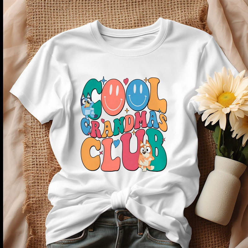 Funny Bluey Cool Grandmas Club Shirt.jpg