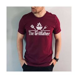 the grillfather, grilling tshirt, fathers day gift, grill gift for men, gift for dad from kids, grillmaster tshirt,grill