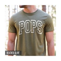 pops shirt, fathers day gift for papa or poppop, new grandpa tshirt, funny fathers day pops shirt from granddaughtergran