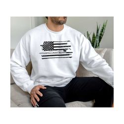 fishing sweatshirt, fisherman gift, fishing gift dad grandpa, american flag fishing rod hoodie, fathers day gift, fishin