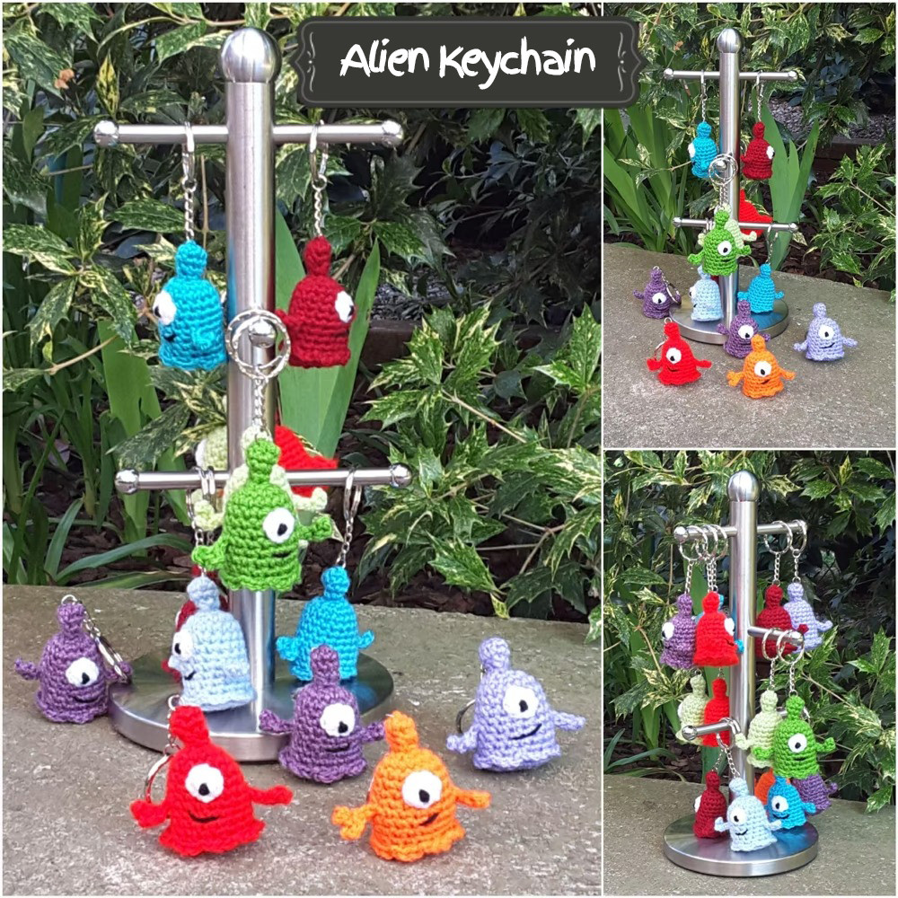 Alien Keychain, Amigurumi Crochet Patterns, Crochet Pattern.jpg