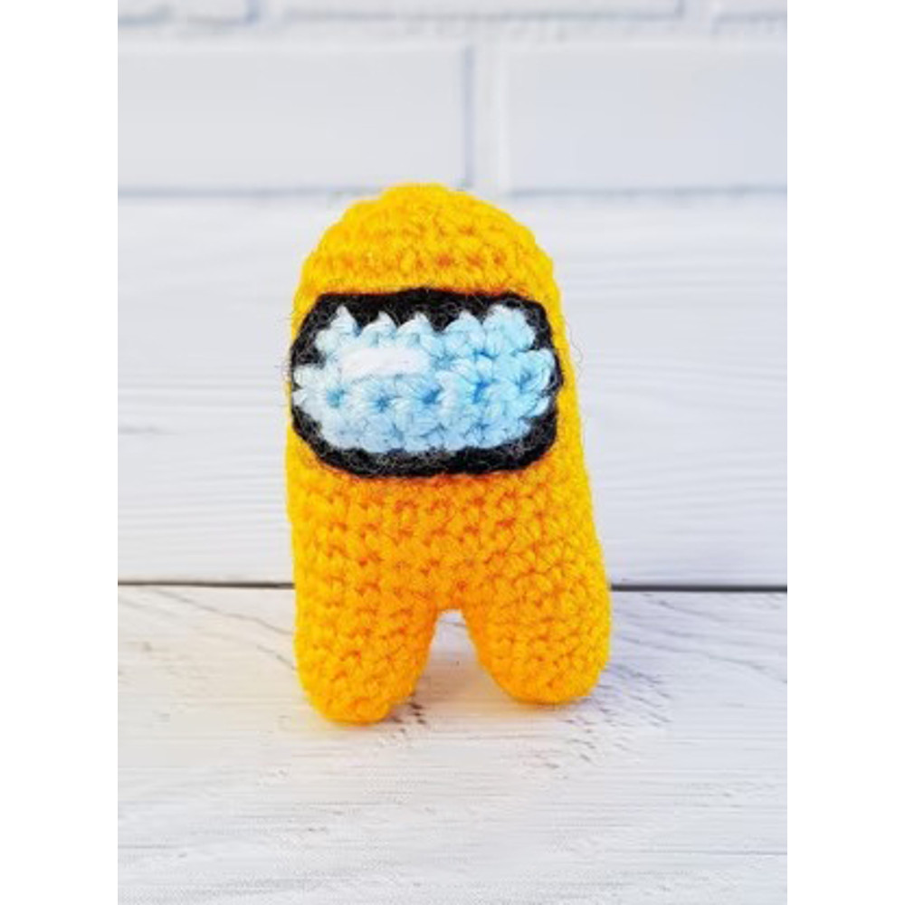 Among Us Mini Yellow Crewmate, Amigurumi Crochet Patterns, Crochet Pattern.jpg