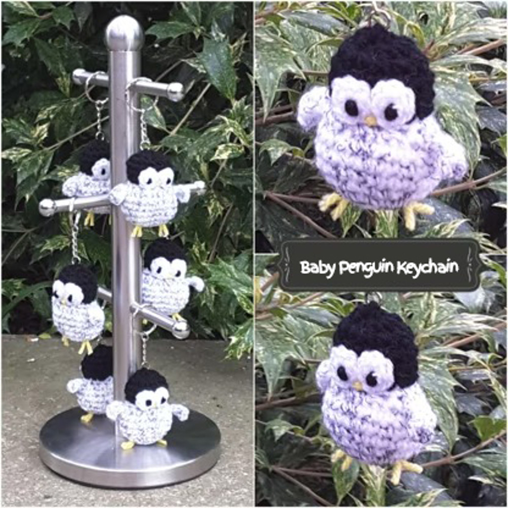 Baby Penguin Keychain Amigurumi Crochet Patterns, Crochet Pattern.jpg