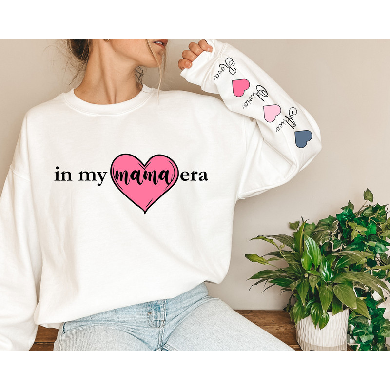 In My Mama Era Sweatshirt, In My Mom Era Shirt, Mama Shirt, Funny Mom Shirt, New Mom Gift, Mom Birthday Gift, Baby Shower Gift, Reveal Shirt.jpg