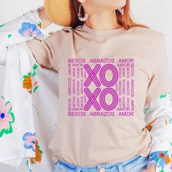 trendy valentines day shirt, xoxo sweatshirt, valentines day hoodie, valentines day shirt, besos abrazos