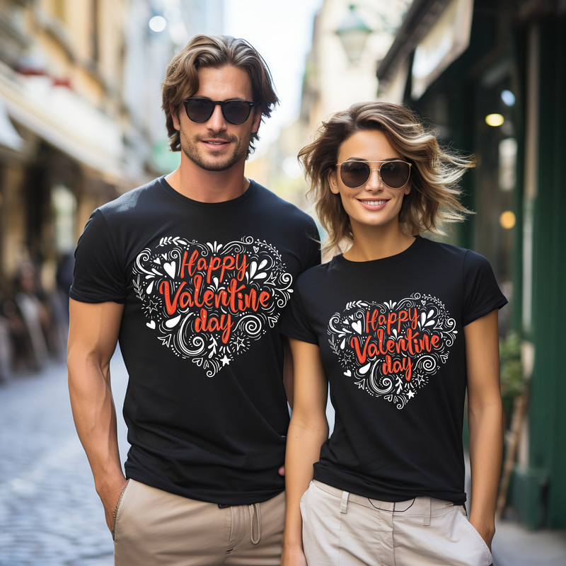 Happy Valentines Day Matching Shirts, Love Heart Valentines Couple Sweatshirt, Cute Love Shirts, Valentines Day Gift Shirt, Self Love Shirts 1.jpg