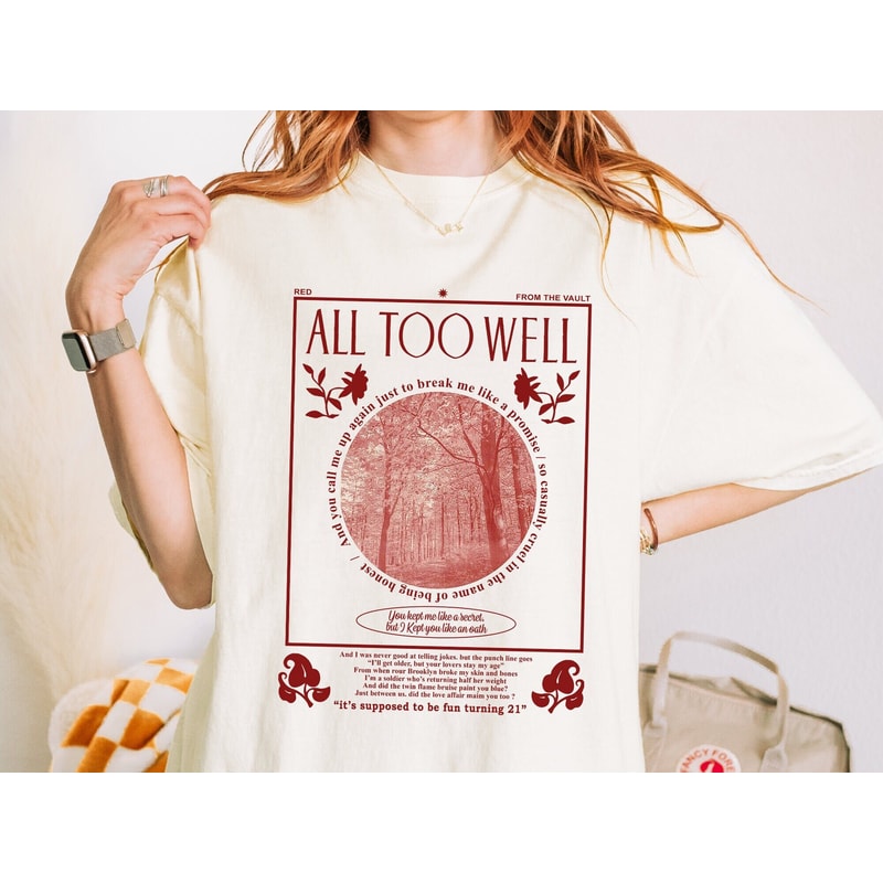 All Too Well Art Tee, Fan Tribute Unisex Garment Dyed T-shirt.jpg